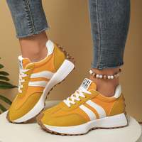 Baskets rétro color-block pour femmes - Chaussures décontractées légères et respirantes à lacets avec semelle souple (disponibles en plusieurs couleurs)