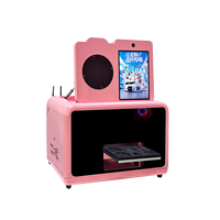 Imprimante UV à plat automatique A5 mini pour coques de téléphone, étuis d'écouteurs, balles de golf – Machine d'impression UV tout-en-un avec gabarit gratuit
