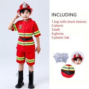 Disfraz de Bombero para Niños de Halloween, Uniforme de Bombero <span class=keywords><strong>Sam</strong></span> de Películas y Televisión, Traje de Cosplay - Product Image 4