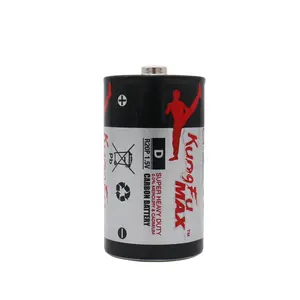 Venta caliente Trust Worthy China Brand Long Life R20 D Tamaño 1,5 V Zinc Carbon battery 15ys Factory