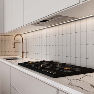 Armoire de cuisine haute brillance, nouveau Style italien, meuble de cuisine moderne et luxueux, ensemble de cuisine complet avec appareils - Product Image 4