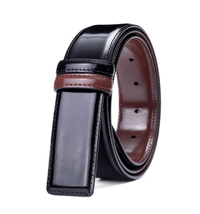 Cinto de Couro Legítimo Dupla Face Reversível de Luxo com Fivela Simples - Product Image 2