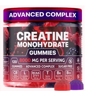 Gomitas de Monohidrato de Creatina con L-Arginina y BCAA, Suplemento Pre-Entrenamiento para Desarrollo Muscular y Energía, Venta Caliente OEM - Product Image 1