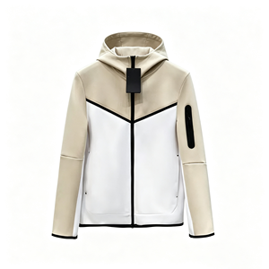 Chaqueta deportiva con cremallera completa para hombre, diseño personalizado, de alta calidad, con capucha de algodón. - Product Image 5