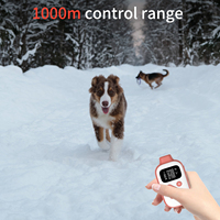 Wiederauf ladbare Remote Beep Vibration der Eigenmarke Humane Shock Modi Pet Dog Trainings halsband