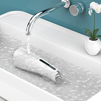 Nicefeel Tragbarer Wasserflosser 300ml Tank Schwarz Kabelloses Zahnpflegegerät für Zuhause und Hotel Batteriebetriebenes Elektrisches Plas