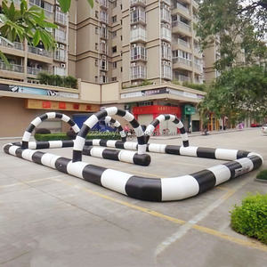 Pista de Carreras Inflable Comercial, Pared de Valla Personalizable de Fábrica, Pista Inflable para Go Karts de Derrape para Eventos Deportivos a Gran Escala - Product Image 5