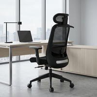 Chaise de bureau pivotante moderne et confortable de luxe, avec dossier en maille et hauteur réglable, fabriquée sur mesure à Foshan, Chine, en vente