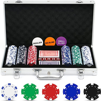 Bestseller ab Werk OEM Design leere Box 200/300/400/500 Stück Kapazität Jetton Aluminium Casino Poker Chip Fall
