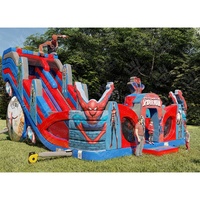 Maison de jeu populaire Spiderman gonflable commerciale maison de rebond gonflable d'eau château sautant videur d'espace enfants