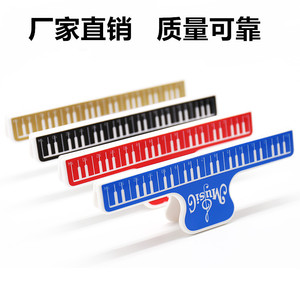 คลิปหนีบโน้ตเพลงเปียโนสีฟ้า วัสดุ ABS สำหรับเครื่องดนตรี - Product Image 5