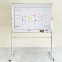 Tableau Tactique de Basketball Professionnel Mobile Grand Format Double Face Magnétique pour Entraînement d'Équipe