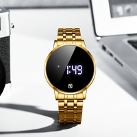 Jam tangan Digital LED bergaya kualitas terbaik pabrikan Tiongkok jam tangan Led Aloi grosir layar sentuh Montre Pour Homme