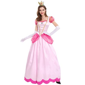 Nuevo Estilo Vestido de <span class=keywords><strong>Princesa</strong></span> Echo para <span class=keywords><strong>Mujer</strong></span>, <span class=keywords><strong>Disfraz</strong></span> de Reina para Fiesta Real, Atuendo Rosa Flor de Durazno - Product Image 5