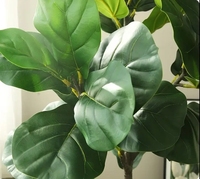 Vente chaude Artificielle Bonsaï Arbres Violon et FIGUE Feuilles Populaire Banyan Arbres En Plastique Décor À La Maison Pots pour Espace Extérieur
