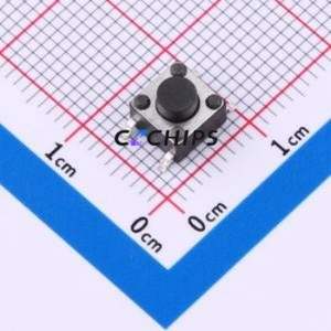 TS-1102S2605090 Tactile Switch SMD-4P,6x6mm Switch Single Pole Single Throw Round Button 2.6N 5mm - Product Image 1
