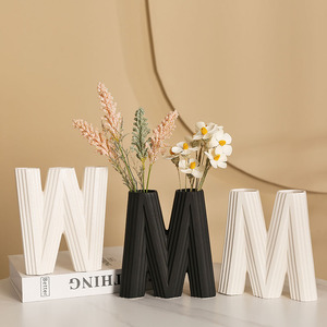 Vase moderne <span class=keywords><strong>en</strong></span> céramique de style silencieux, grande petite taille, décorations directes d'usine pour la maison, artisanat <span class=keywords><strong>en</strong></span> <span class=keywords><strong>verre</strong></span> de <span class=keywords><strong>bouteille</strong></span> de fleur silencieuse pour le salon - Product Image 2