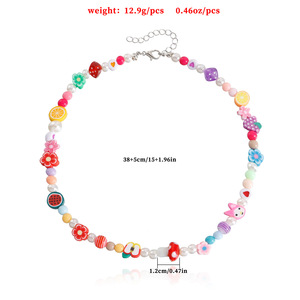 Joyería transfronteriza europea y americana estilo Hada colorida arcilla suave perla multielemento para mujer personalidad Bohemia - Product Image 5