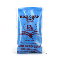 Sac tissé en PP avec logo imprimé blanc, sacs en polypropylène personnalisés pour l'emballage du maïs, du riz et des céréales, sac en raphia en polypropylène de 50 kg, 100 kg, 120 kg