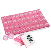 0.55 "X 0.47" X 0.79 "Chinois Mini Mahjong Tuiles Ensemble Personnalisé Portable Petit Voyage Mahjong Jeu Domino Rummy Tuiles