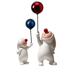 Statues En Gros Résine Artisanat Ballon Série Figurine Animal Décoration De La Maison Ornement Articles D'ameublement Cadeau - Product Image 1