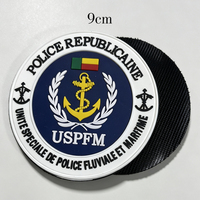 Écussons et badges personnalisés en PVC, silicone et caoutchouc 3D gaufré, lettres anglaises, écologiques, thermocollants