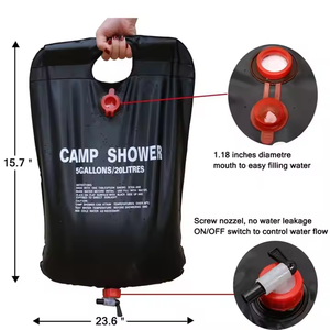 Sac de <span class=keywords><strong>douche</strong></span> pliable en PVC pour le camping, <span class=keywords><strong>douche</strong></span> <span class=keywords><strong>solaire</strong></span> portable, équipement de cuisine de voyage sous <span class=keywords><strong>pression</strong></span> <span class=keywords><strong>20L</strong></span> - Product Image 3