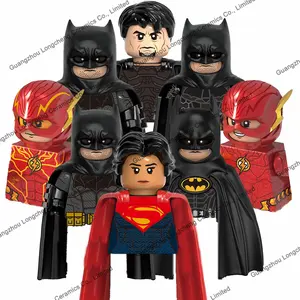 电影蝙蝠超级基顿本联盟闪光将军佐德男子女孩迷你积木动作人物ABS塑料儿童玩具G0123