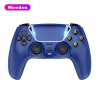Manette de jeu sans fil Mooden P585 pour P5/PC/iOS/Android, double vibration, gâchettes adaptatives, pavé tactile, éclairage RGB, manette de jeu