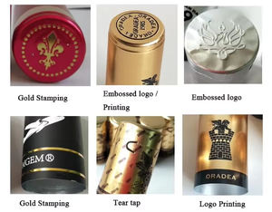 Custom Logo 30mm strizzacervelli in PVC capsula a prova di longuette di vino per Vodka Whisky tappo di bottiglia - Product Image 3