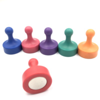 Aimant puissant en plastique coloré pour réfrigérateur, mini-aimant de bureau, aimant pour masque