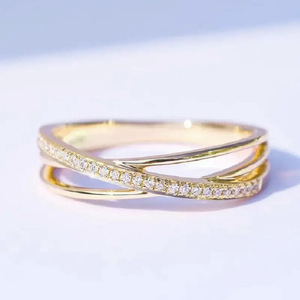 Anello con Design a Croce, Stile Semplice, Anello da Dito per Donne - Product Image 3