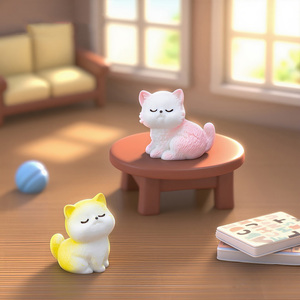 Figurines de chats miniatures, figurines d'animaux en résine, figurines de chats pour bricolage, décorations de gâteaux, pour micro-paysages, maisons de poupées, jardins - Product Image 5