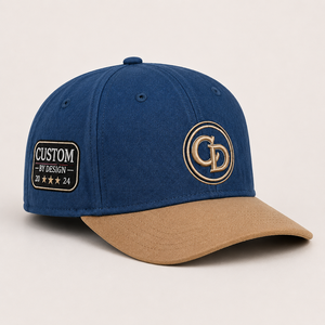 High Quality Unisex Two Custom Embroidery Logo Golf Hat Adjustable <b>Plain</b> 5 Panel Casual Contrast Color Sports <b>Baseball</b> <b>Caps</b> Hats - Product Image 2