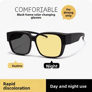 <span class=keywords><strong>Lunettes</strong></span> de soleil carrées <span class=keywords><strong>pour</strong></span> myopes, unisexes, photochromiques, UV400, anti-éblouissement, vision nocturne, <span class=keywords><strong>pour</strong></span> le cyclisme et <span class=keywords><strong>la</strong></span> conduite - Product Image 1