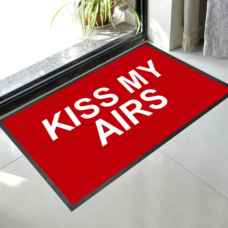 Neue bunte individuell bedruckte Kiss My Airs Mat Fußmatten