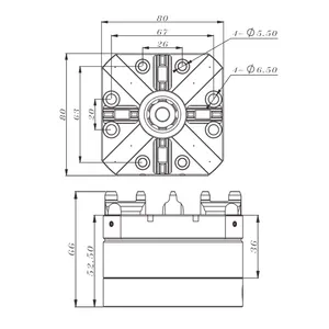 Portabrocas de cabeza de EDM neumático de acero de precisión de para fabricación de moldes en el HE-C06411 - Product Image 4