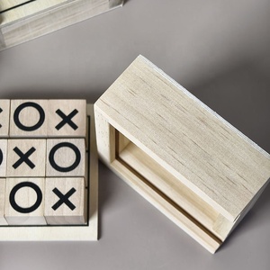 Mini Jeu de Société Tic Tac Toe Portable – Étui Cadeau pour Étudiants – Backgammon, Ludo, Échecs – Table/Boîte - Product Image 4