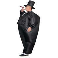 Combinaison de costume de mascarade gonflable en polyester pour adultes, gonflable à l'air, à thème animal, couleur personnalisable pour Halloween