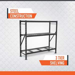 <span class=keywords><strong>Étagère</strong></span> industrielle Ironton à 3 niveaux, en acier, robuste, capacité de <span class=keywords><strong>charge</strong></span> de 2000 lb par <span class=keywords><strong>étagère</strong></span>, personnalisable - Product Image 3