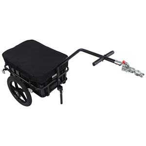 Remolque de Bicicleta <span class=keywords><strong>con</strong></span> Marco Metálico para Transporte, Fácil Instalación, Cubeta de Plástico de 70L/45L, Quad <span class=keywords><strong>con</strong></span> Remolque para Granja - Product Image 1