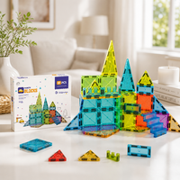 Ensemble de tuiles magnétiques de construction de 5,5 cm pour la vente en gros, l'apprentissage STEM, les classes préscolaires, les magasins de cadeaux et les détaillants de jouets