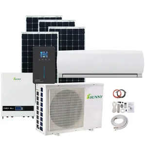 2023 Nieuwe Huis Batterij Kast Solar Ac Pure Inverter Split Airconditioner Zonne-Energie Airconditioning Met Zonnepanelen