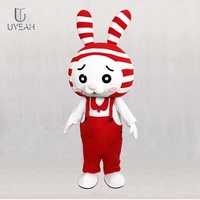 Costumes de mascotte personnalisés UYEAH OEM/ODM : tigre violet, dinosaure, lapin, pingouin et hippopotame, costume de mascotte pour homme corpulent, grande taille pour adulte