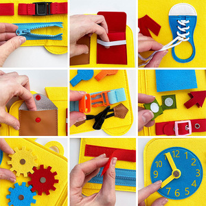 Juguete educativo de fieltro para niños y niñas de 2 a 6 años, juego de productos populares, sensación de tablero ocupado, 2023 - Product Image 3