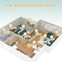 Luxus 5 Sterne Hotel Schlafzimmer möbel Sets Gemütliche 4 Sterne Option Holz schlafzimmer für Hotelzimmer