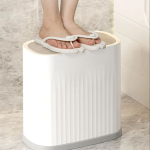 Impermeabile in piedi in PP pressa rettangolare bidone della <span class=keywords><strong>spazzatura</strong></span> coperchio per soggiorno tranquillo cucina bagno WC <span class=keywords><strong>salvaspazio</strong></span> <span class=keywords><strong>bidoni</strong></span> della <span class=keywords><strong>spazzatura</strong></span> - Product Image 6