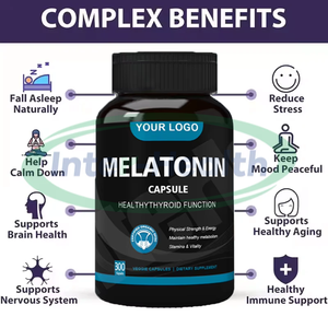 أوسرون الميلاتونين مكملات صحية للنوم شعر نباتي نقي 10 ملغ 50 ملغ 60 ملغ كبسولة ميلاتونين - Product Image 2