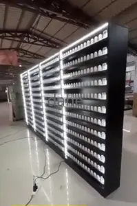 Factory Smoke Shop Fittings Cigarettes Shelves Tobacco Display Stand With Storage Cabinet Led Smoke Shop Cigarette Cabinet
