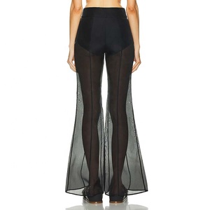 Hochwertige Custom <span class=keywords><strong>Hearst</strong></span> 100% Pelle Lederhose in Schwarz für Damen - Product Image 3